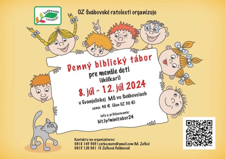 Letný tábor pre škôlkarov 8. – 12. júl 2024