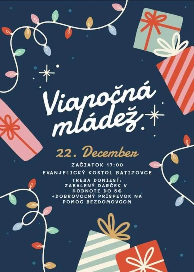 Vianočná mládež v Batizovciach 22.12.2023